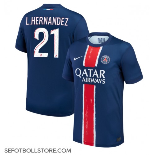 Paris Saint-Germain Lucas Hernandez #21 Replika Hemmatröja 2024-25 Kortärmad